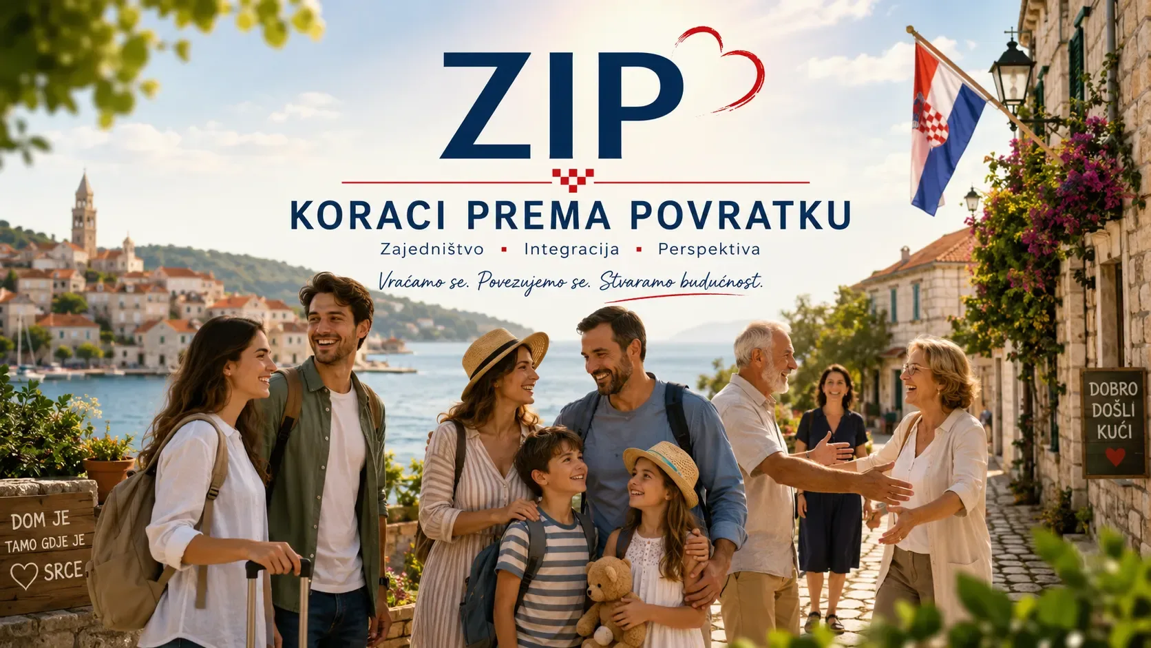 ZIP – Koraci prema povratku: zajedništvo, integracija, perspektiva. Vraćamo se. Povezujemo se. Stvaramo budućnost.